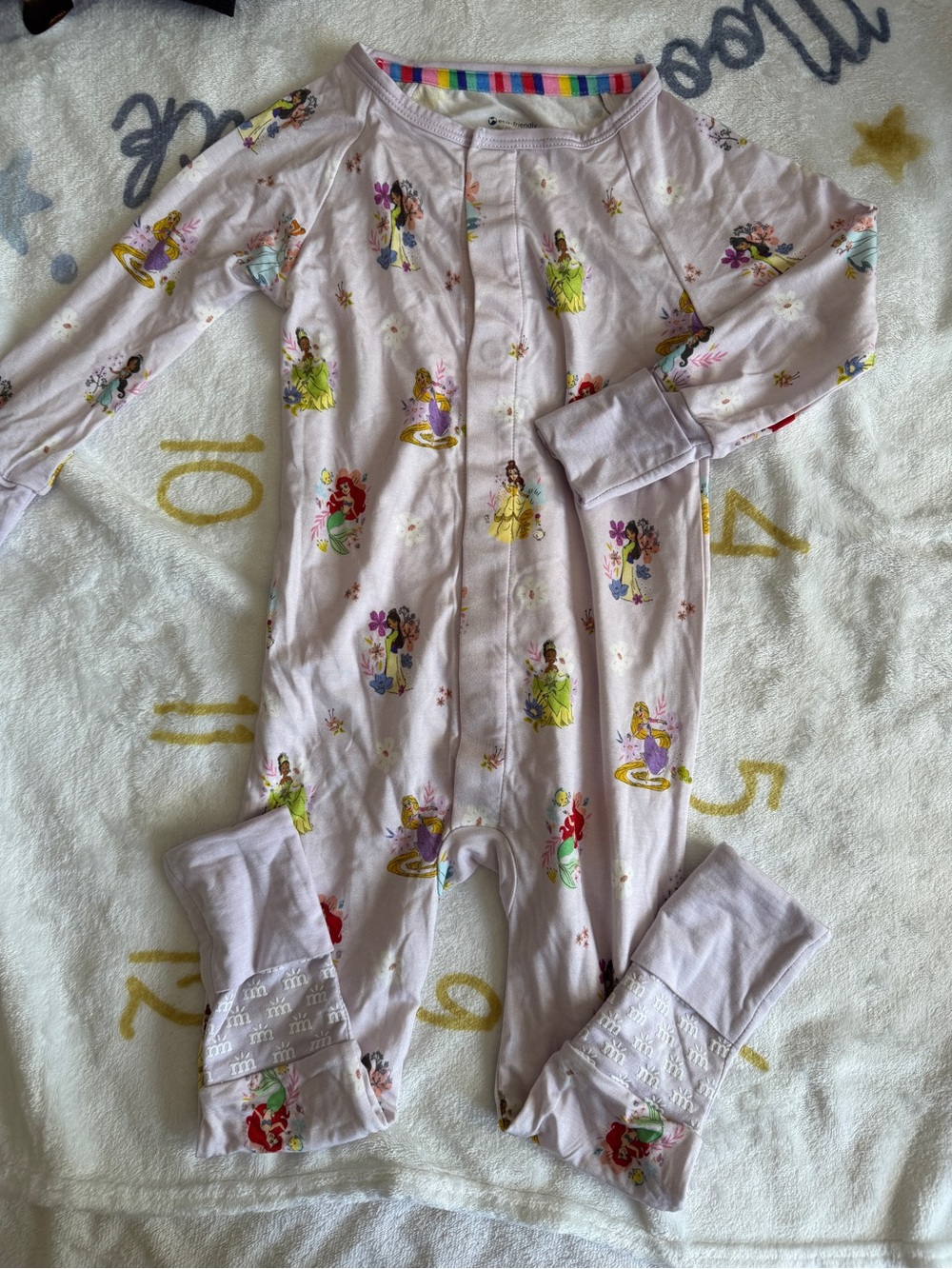 NWOT Magnetic Me Disney princess convertible footies- 12-18M